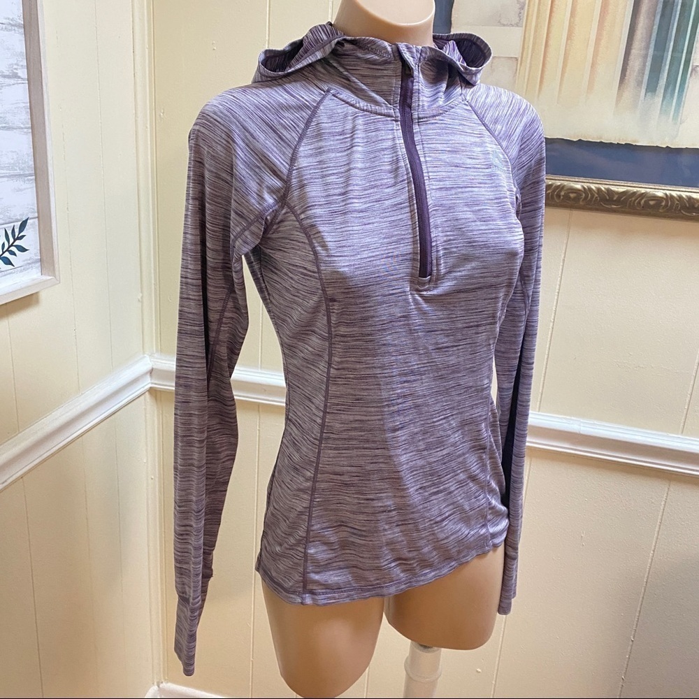 Reebok Lightweight Hooded Athletic Jacket Purple XS - Excellent Condition